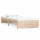 NNEVL Bed Frame Solid Wood 92x187 cm Single Size