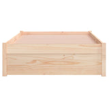 NNEVL Bed Frame Solid Wood 92x187 cm Single Size