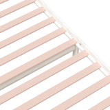 NNEVL Bed Frame White Solid Wood 92x187 cm Single Size