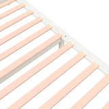 NNEVL Bed Frame without Mattress White Solid Wood 135x190 cm