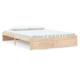 NNEVL Bed Frame without Mattress Solid Wood 150x200 cm