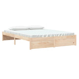 NNEVL Bed Frame without Mattress Solid Wood 150x200 cm