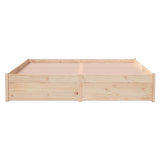 NNEVL Bed Frame without Mattress Solid Wood 150x200 cm