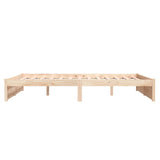 NNEVL Bed Frame without Mattress Solid Wood 150x200 cm