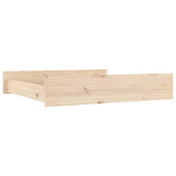 NNEVL Bed Drawers 2 pcs Solid Wood Pine