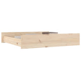 NNEVL Bed Drawers 2 pcs Solid Wood Pine