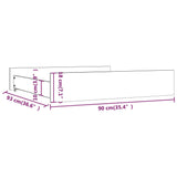 NNEVL Bed Drawers 2 pcs Solid Wood Pine