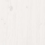 NNEVL Bed Frame without Mattress White Solid Wood 183x203 cm King