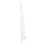 NNEVL Slim Artificial Half Christmas Tree with Stand White 240 cm