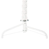 NNEVL Slim Artificial Half Christmas Tree with Stand White 240 cm