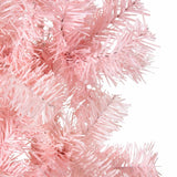 NNEVL Slim Artificial Half Christmas Tree with Stand Pink 210 cm