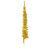 NNEVL Slim Artificial Half Christmas Tree with Stand Gold 180 cm