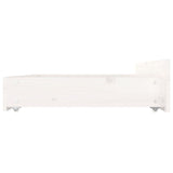 NNEVL Bed Frame with Drawers White 183x203 cm King Size