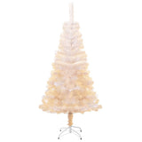 NNEVL Artificial Christmas Tree with Iridescent Tips White 150 cm PVC