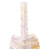 NNEVL Artificial Christmas Tree with Iridescent Tips White 150 cm PVC