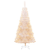 NNEVL Artificial Christmas Tree with Iridescent Tips White 210 cm PVC