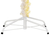 NNEVL Artificial Christmas Tree with Iridescent Tips White 210 cm PVC