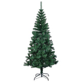 NNEVL Artificial Christmas Tree with Iridescent Tips Green 210 cm PVC