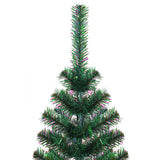 NNEVL Artificial Christmas Tree with Iridescent Tips Green 210 cm PVC