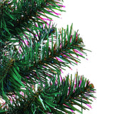 NNEVL Artificial Christmas Tree with Iridescent Tips Green 210 cm PVC