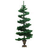 NNEVL Swirl Pre-lit Christmas Tree with Pot Green 120 cm PVC