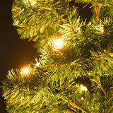 NNEVL Swirl Pre-lit Christmas Tree with Pot Green 120 cm PVC