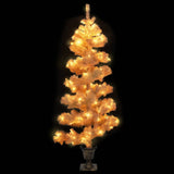 NNEVL Swirl Pre-lit Christmas Tree with Pot White 120 cm PVC