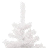 NNEVL Swirl Pre-lit Christmas Tree with Pot White 120 cm PVC