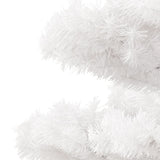 NNEVL Swirl Pre-lit Christmas Tree with Pot White 120 cm PVC