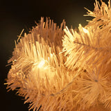 NNEVL Swirl Pre-lit Christmas Tree with Pot White 120 cm PVC