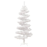 NNEVL Swirl Pre-lit Christmas Tree with Stand White 180 cm PVC