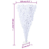 NNEVL Upside-down Artificial Christmas Tree with Stand White 240 cm