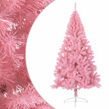 NNEVL Artificial Half Christmas Tree with Stand Pink 240 cm PVC