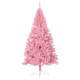 NNEVL Artificial Half Christmas Tree with Stand Pink 240 cm PVC