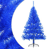 NNEVL Artificial Half Christmas Tree with Stand Blue 150 cm PVC