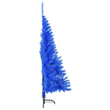 NNEVL Artificial Half Christmas Tree with Stand Blue 150 cm PVC