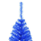 NNEVL Artificial Half Christmas Tree with Stand Blue 150 cm PVC