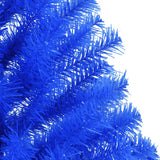 NNEVL Artificial Half Christmas Tree with Stand Blue 150 cm PVC