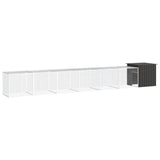 NNEVL Chicken Cage Anthracite 700x91x100 cm Galvanised Steel