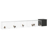 NNEVL Chicken Cage Anthracite 700x91x100 cm Galvanised Steel