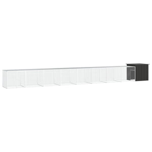 NNEVL Chicken Cage Anthracite 900x91x100 cm Galvanised Steel