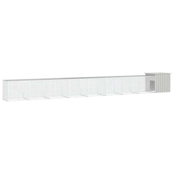 NNEVL Chicken Cage Grey 900x91x100 cm Galvanised Steel