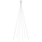 NNEVL Christmas Tree on Flagpole Cold white 108 LEDs 180 cm