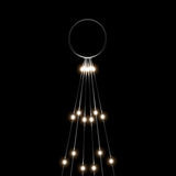 NNEVL Christmas Tree on Flagpole Cold white 108 LEDs 180 cm