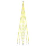 NNEVL Christmas Tree on Flagpole Warm White 310 LEDs 300 cm
