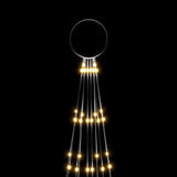 NNEVL Christmas Tree on Flagpole Warm White 310 LEDs 300 cm