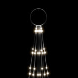 NNEVL Christmas Tree on Flagpole Cold white 310 LEDs 300 cm