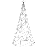 NNEVL Christmas Tree on Flagpole Warm White 200 LEDs 180 cm