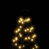 NNEVL Christmas Tree on Flagpole Warm White 200 LEDs 180 cm