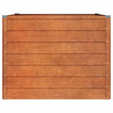 NNEVL Garden Raised Bed Rusty 100x100x77 cm Corten Steel